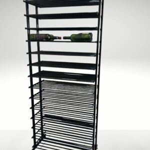 Estante Adega Gt Quadrupla Garrafeiros Preto Brilhante