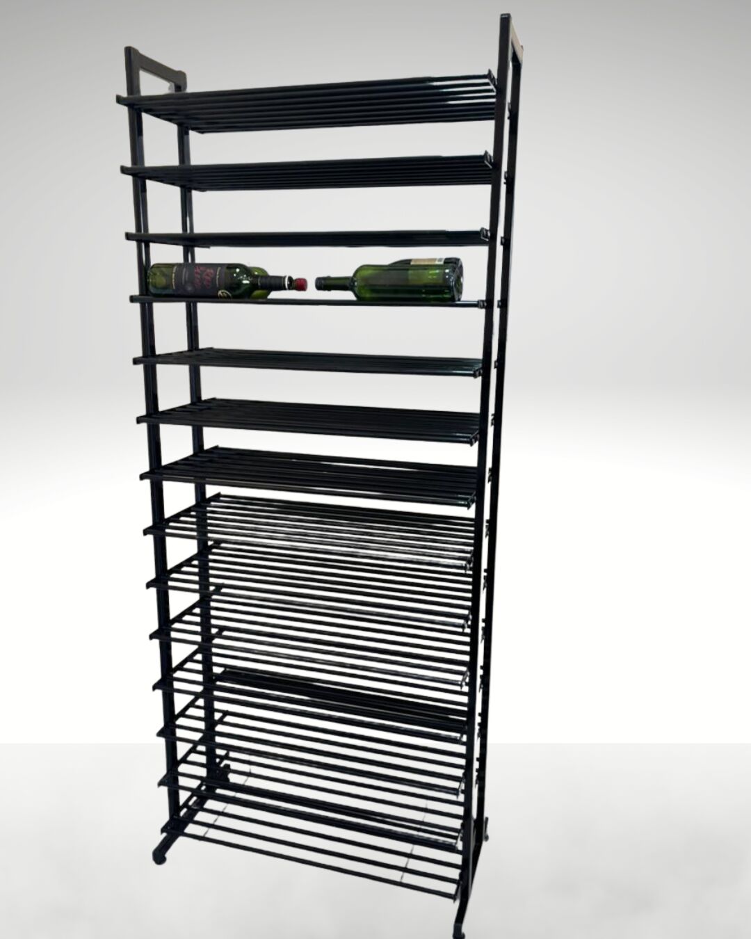 Estante Adega Gt Quadrupla Garrafeiros Preto Brilhante